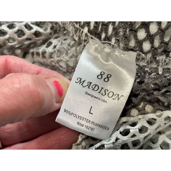 88 Madison grey swimwear, cover-up pants size L - Picture 7 of 8